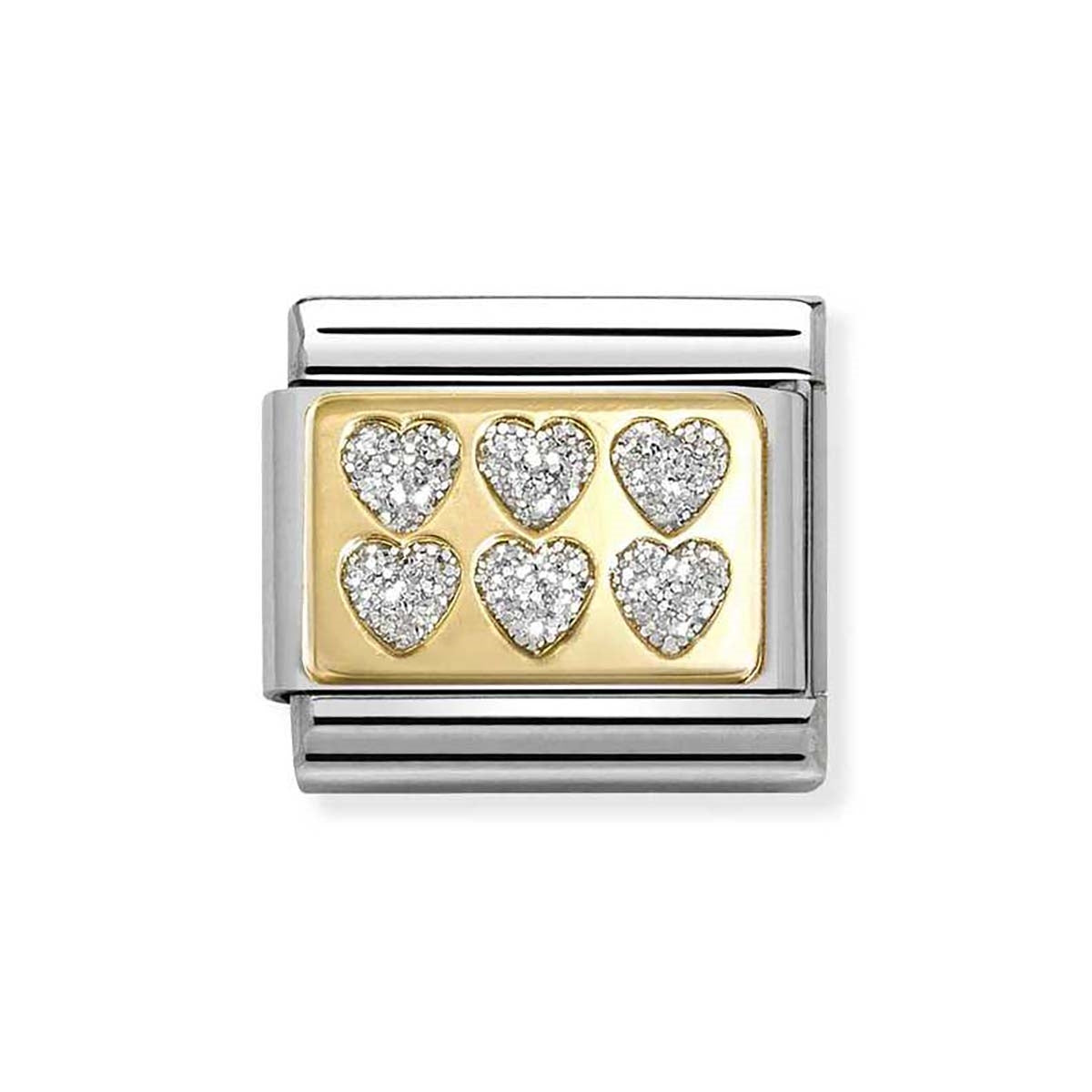 Nomination Glitter Hearts Charm