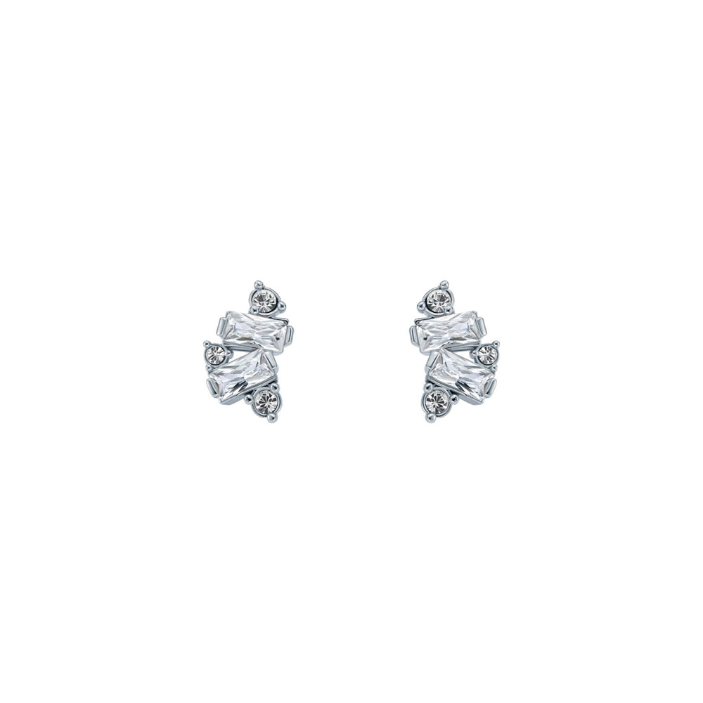 Ted Baker Silver Clarice Crystal Cluster Studs