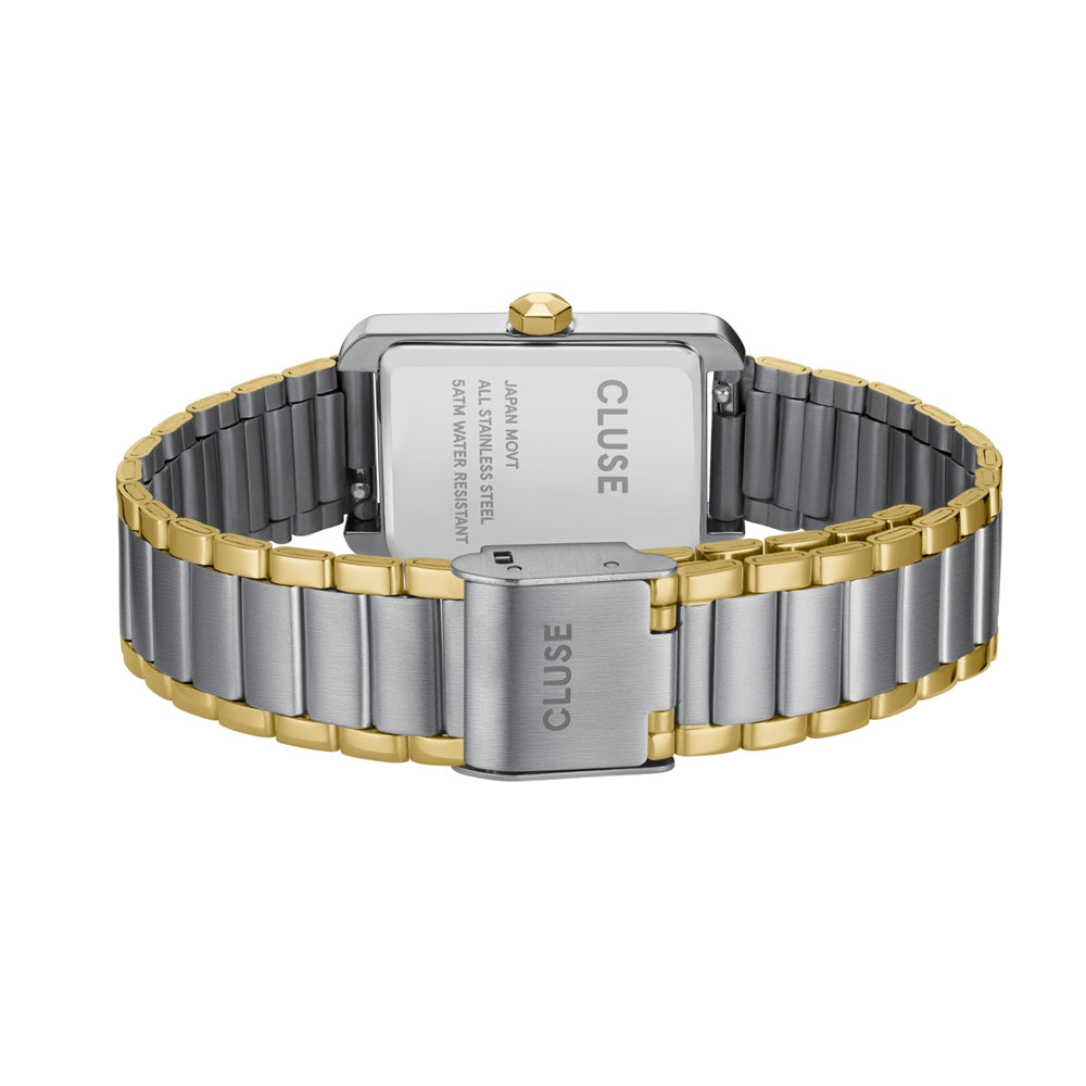 CLUSE Gold Mix Belissena Rectangle White Dial Watch