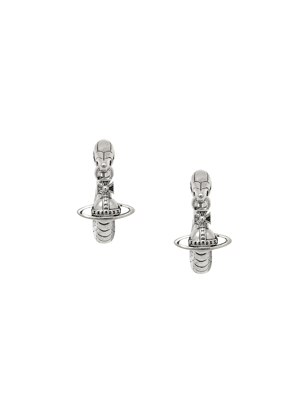 Vivienne Westwood Silver Albane Snake Huggies
