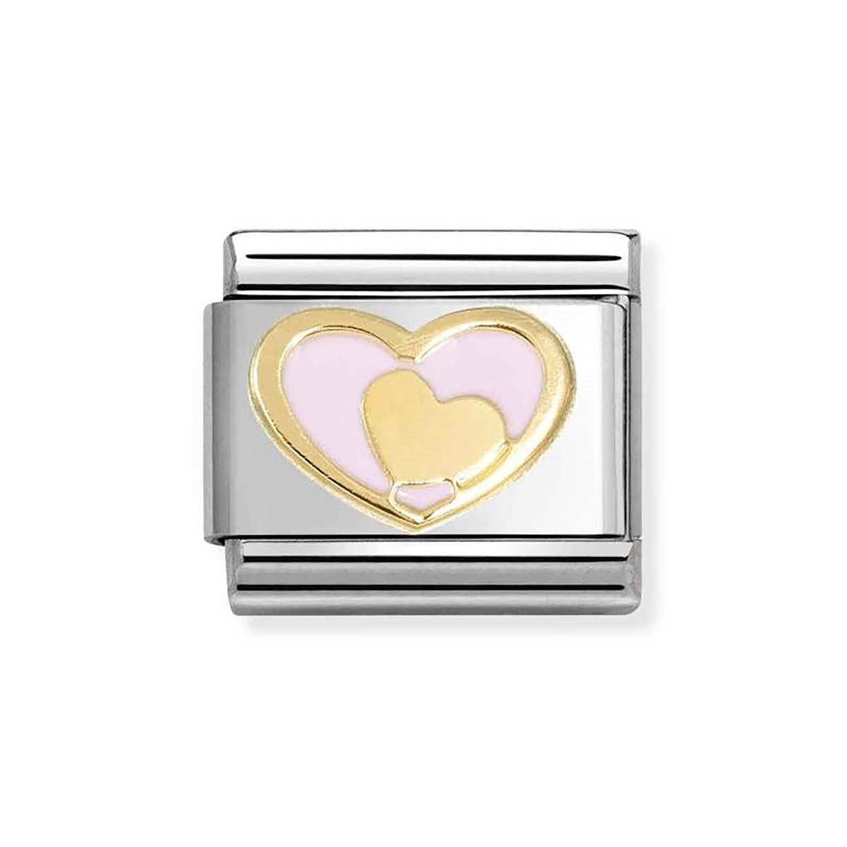Nomination Heart in Heart Pink