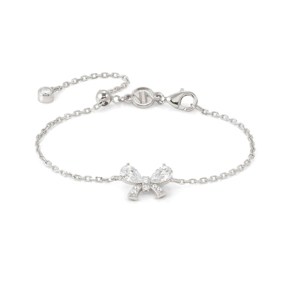 Nomination Silver White Crystal Bow Bracelet