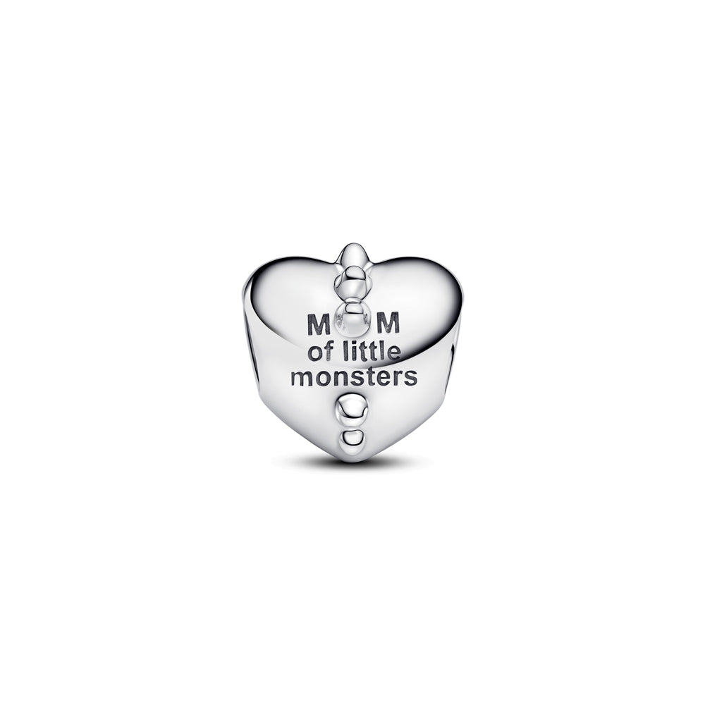 Pandora Silver Mum of Monsters Heart Charm