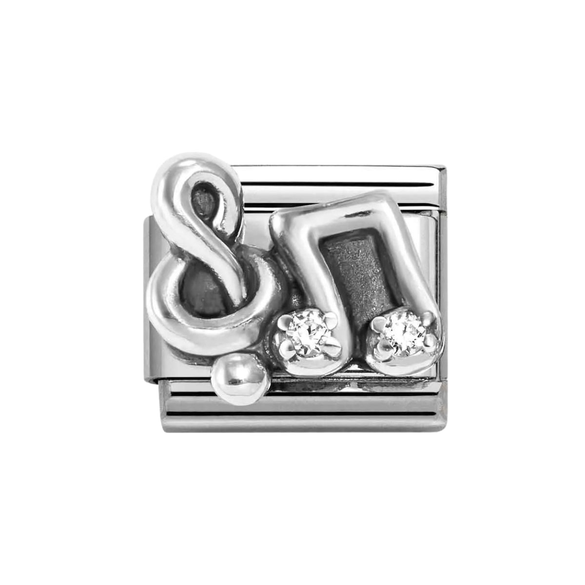 Nomination Crystal Music Notes Charm