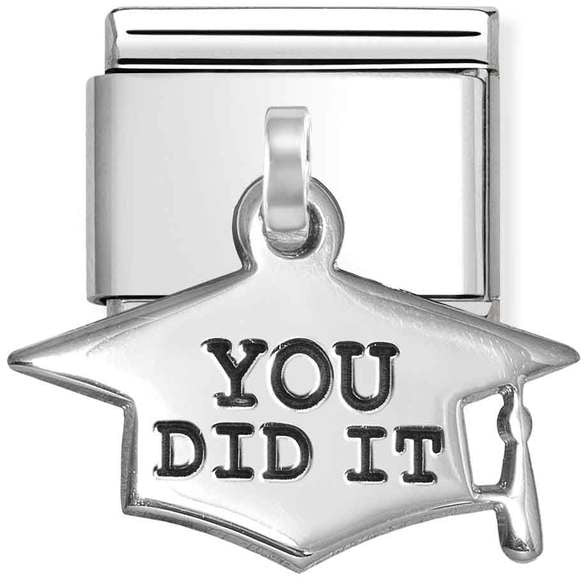 Nomination 'You Did It' Graduation Cap Charm