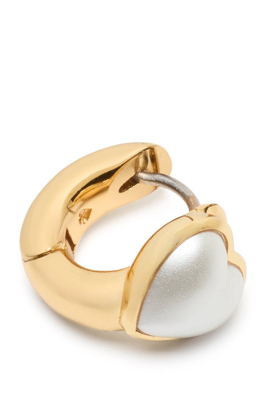 Kate Spade New York Gold Pearl Heart Huggie Earrings