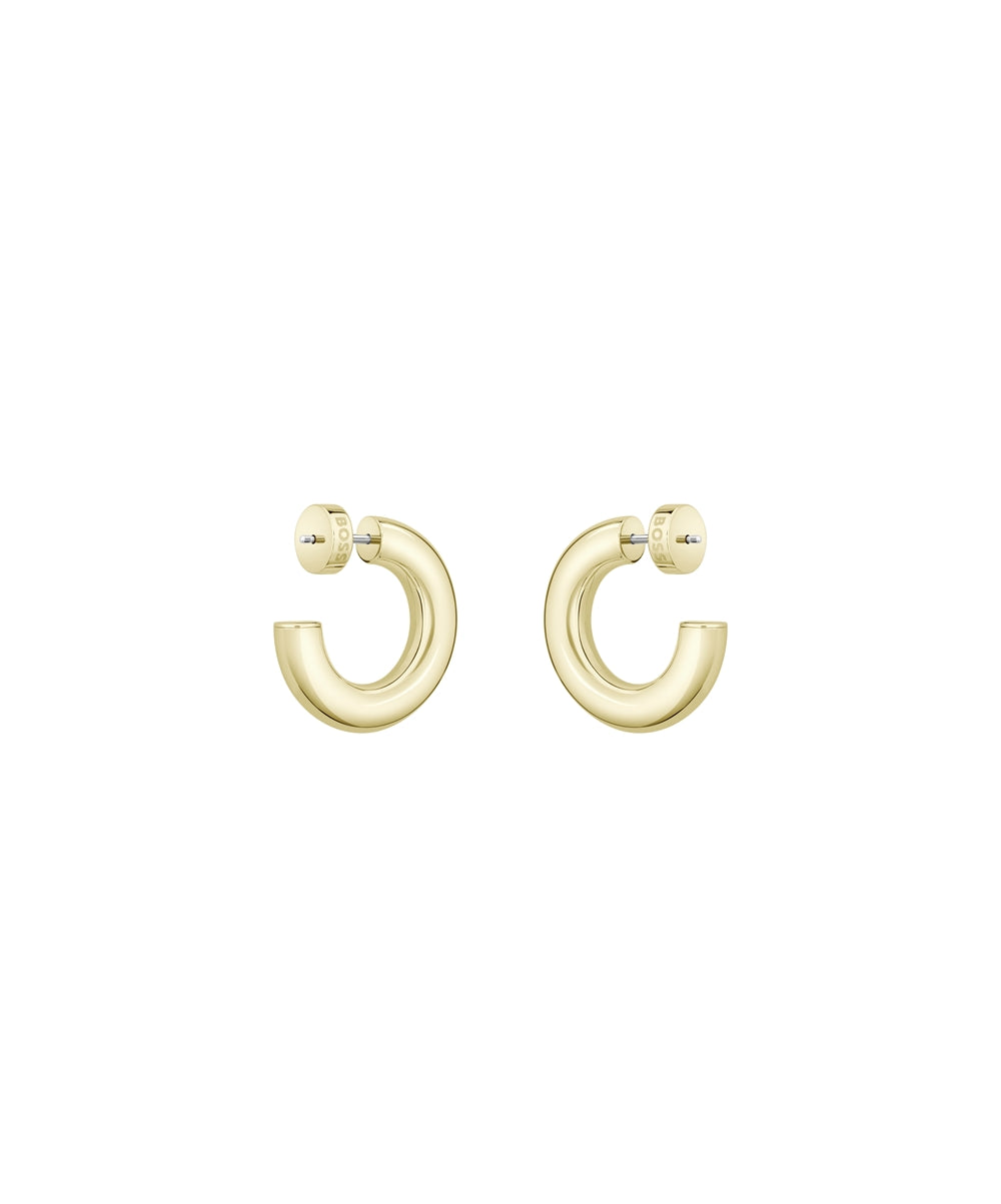 Boss Gold Live Hoop Earrings