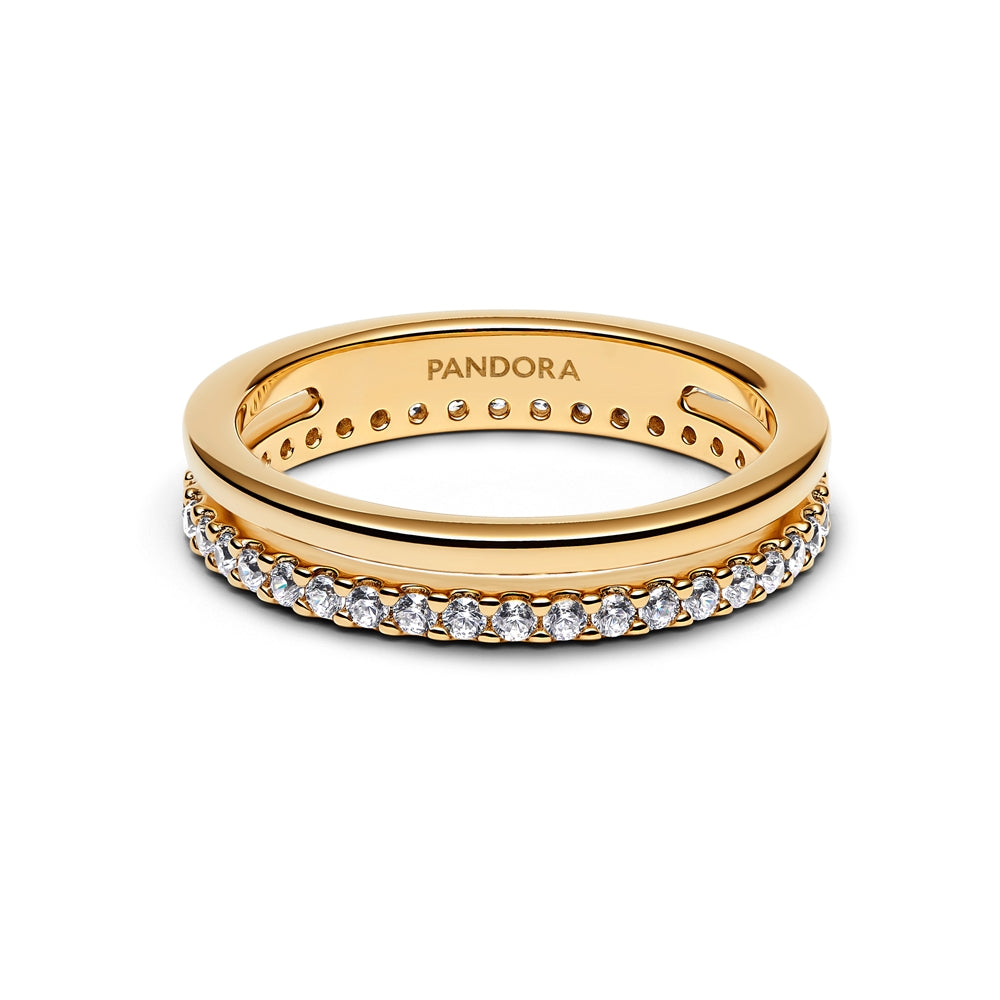 Pandora Gold Double Band Ring