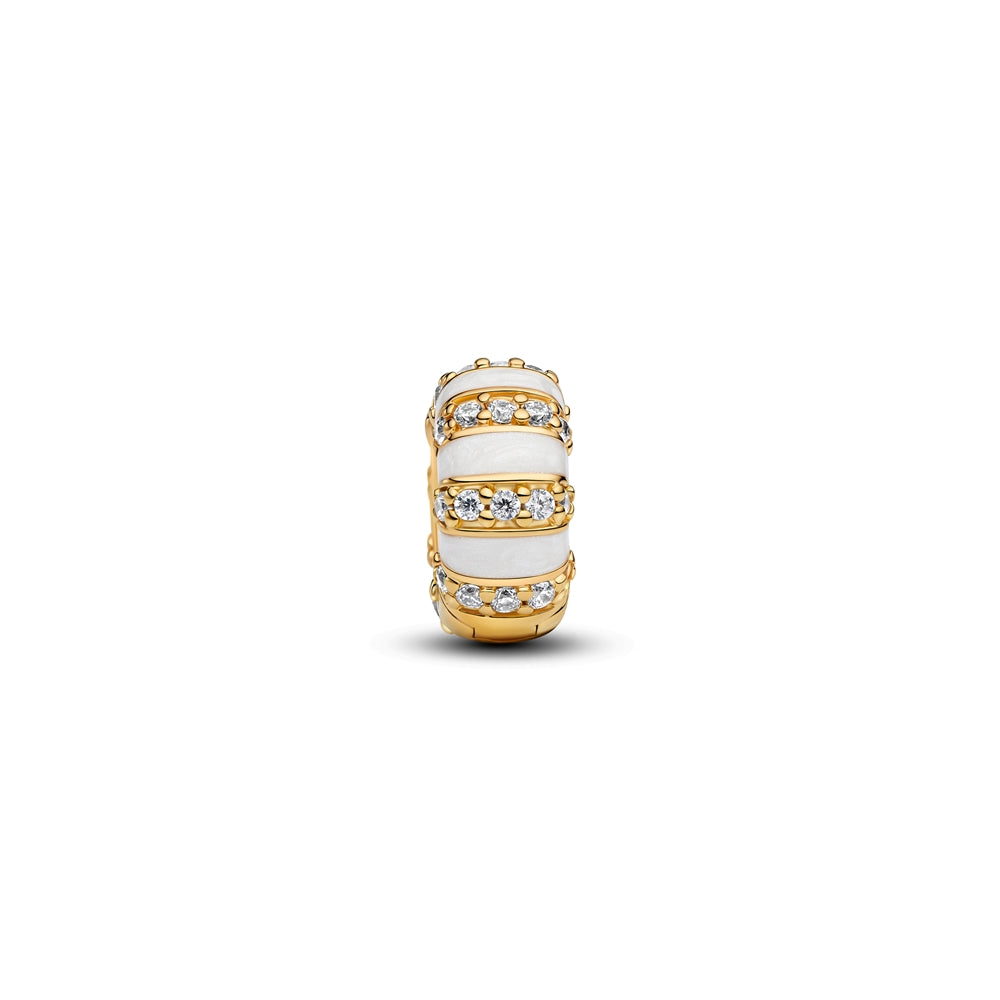 Pandora Gold Stones & Enamel Clip Charm