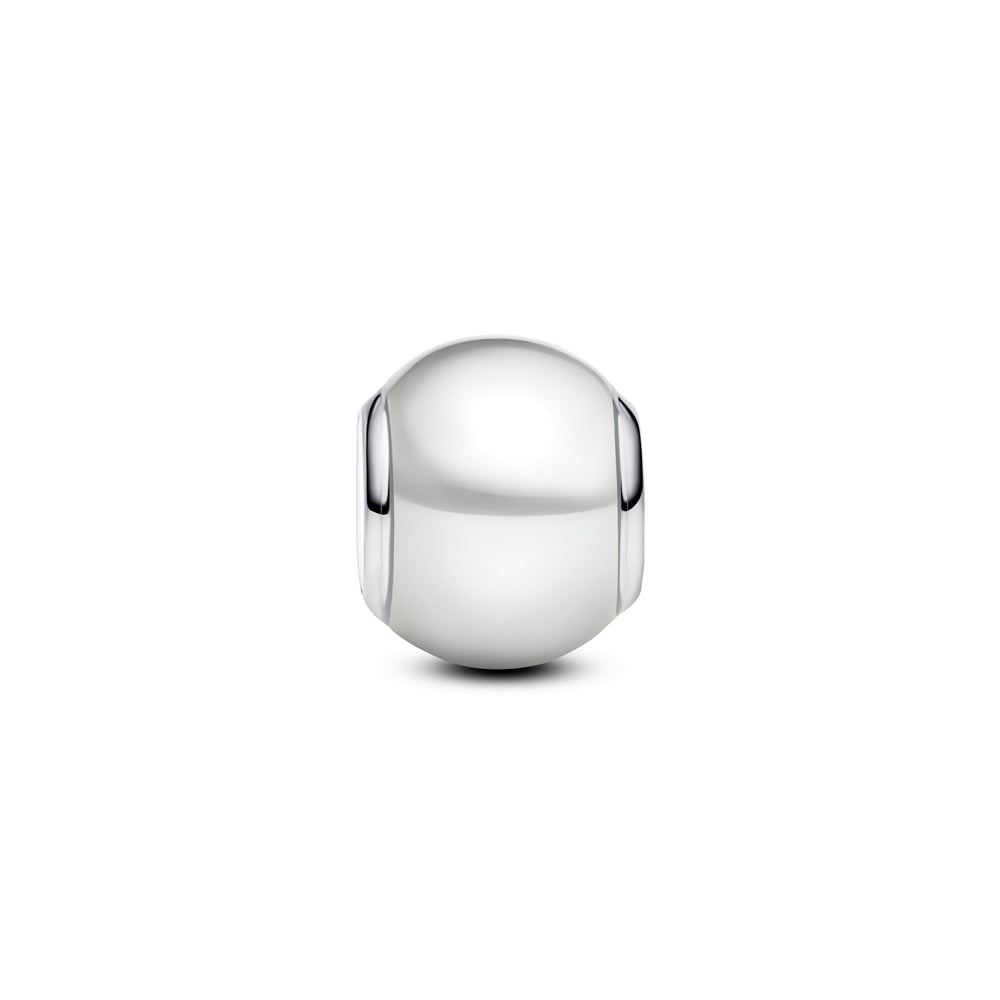 Pandora Silver White Round Bead Charm
