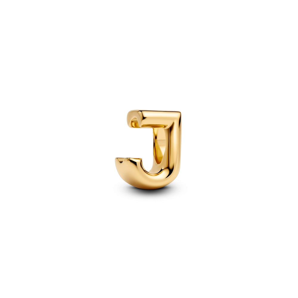 Pandora Gold Letter J Alphabet Charm