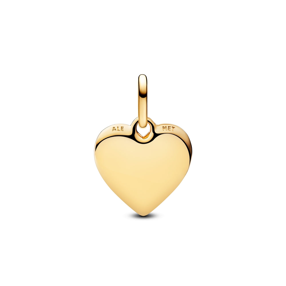 Pandora Gold Engravable Heart Medallion Charm