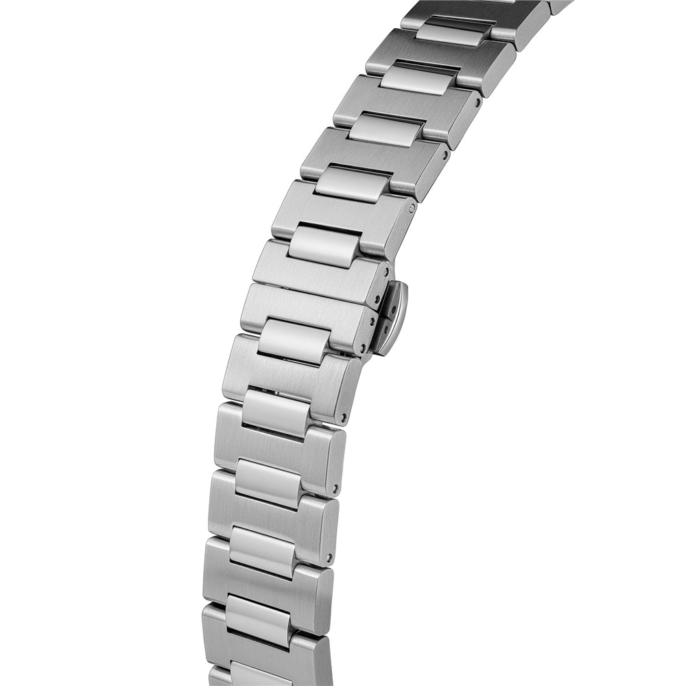 Vivienne Westwood Silver Merton Peach Round Dial Watch