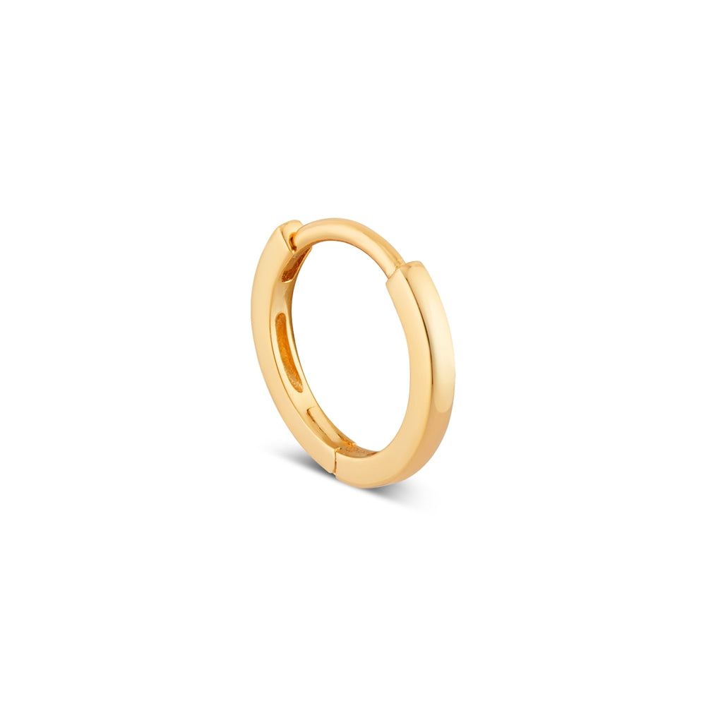 Argento Gold 13mm Simple Hoop Earrings