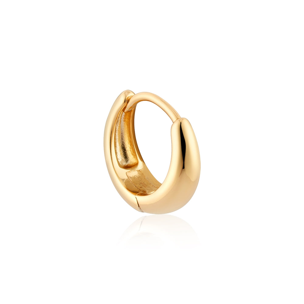 Argento Gold Mini Dome Hoop Earrings