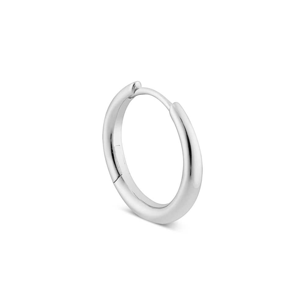 Argento Silver 16mm Thick Hoop Earrings