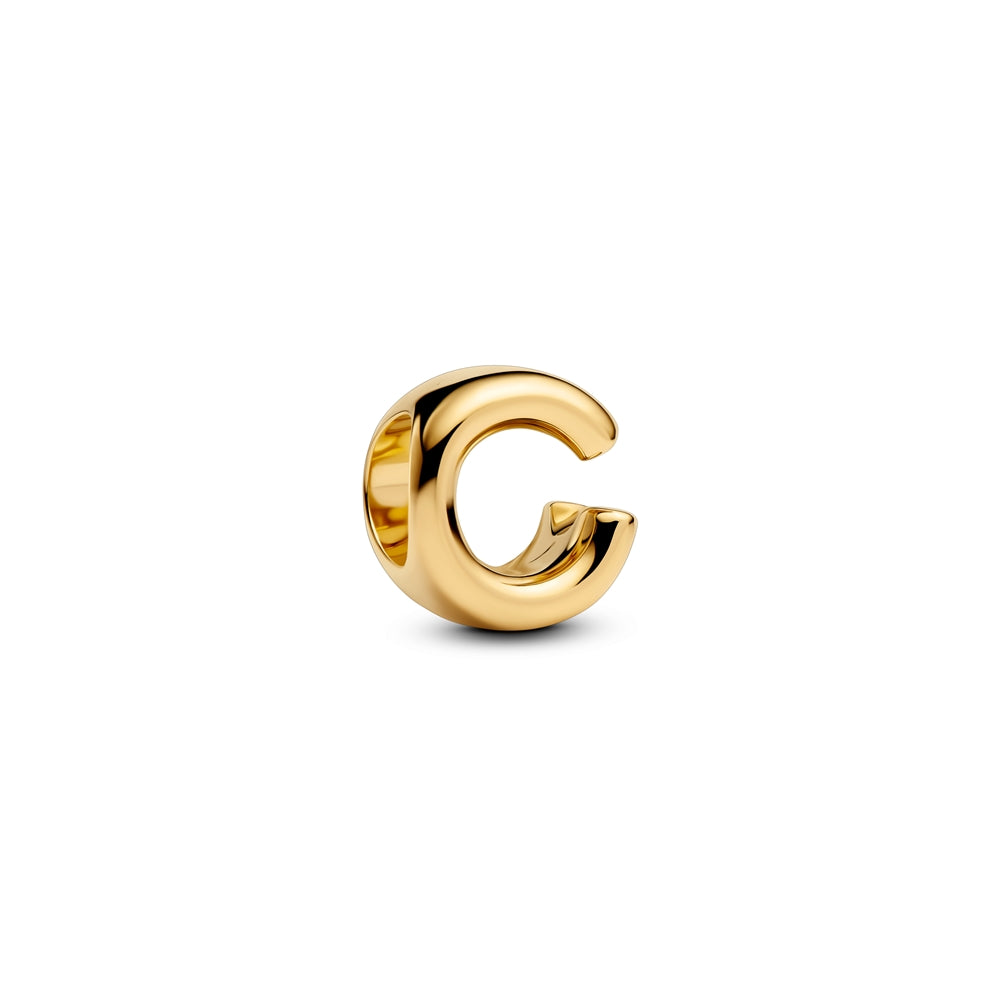 Pandora Gold Letter C Alphabet Charm