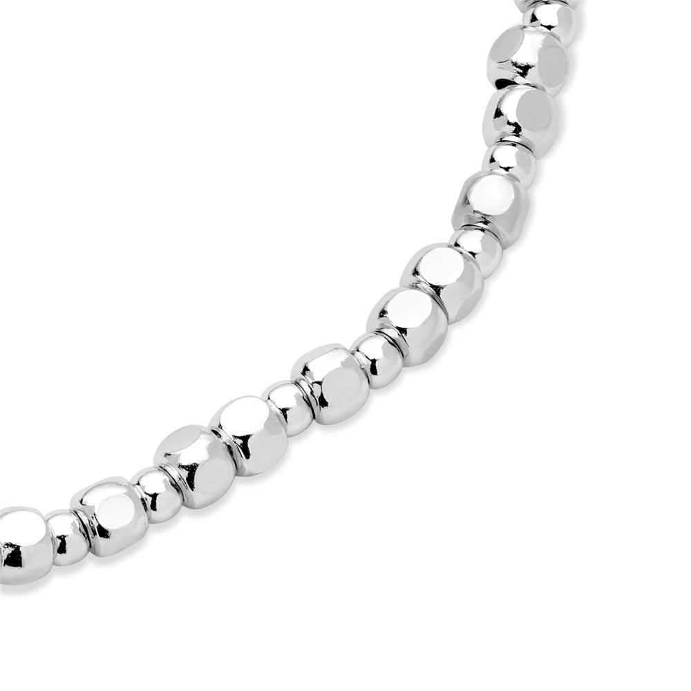 Argento Silver Pebble 19cm Bead Bracelet