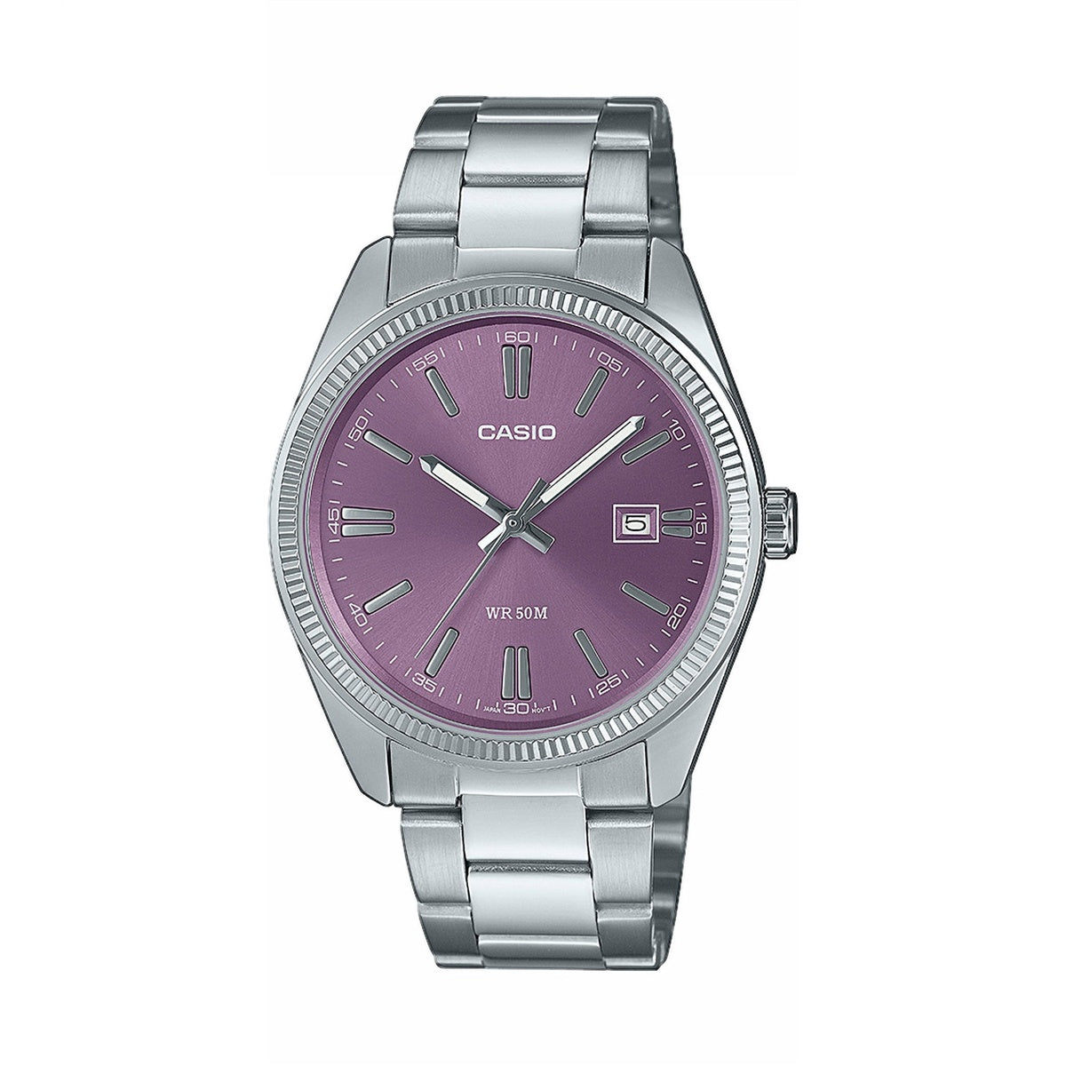 Casio MTP Stainless Steel Purple Dial Watch MTP-1302PD-6AVEF