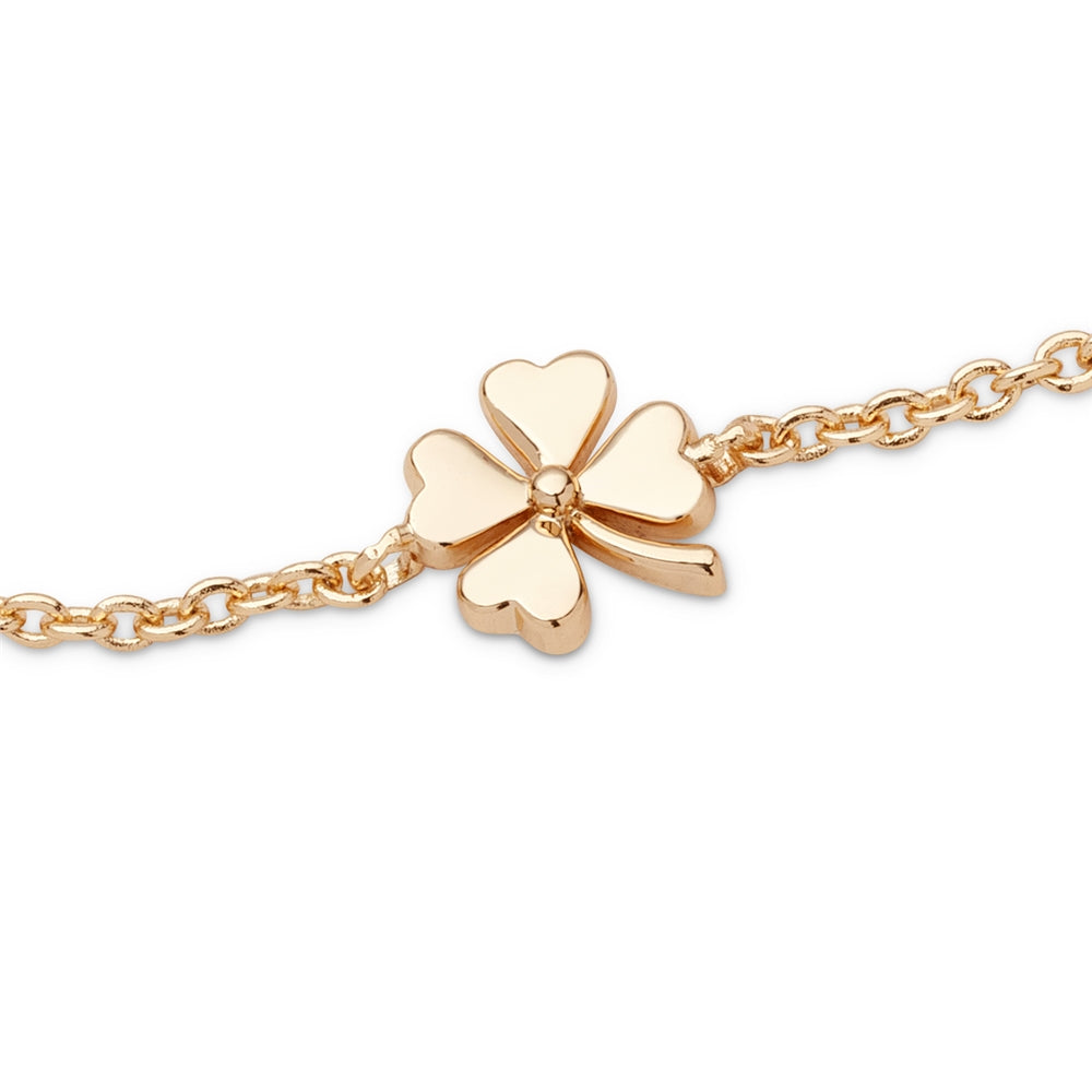 August Woods Gold Kids Mini Clover Pull Bracelet