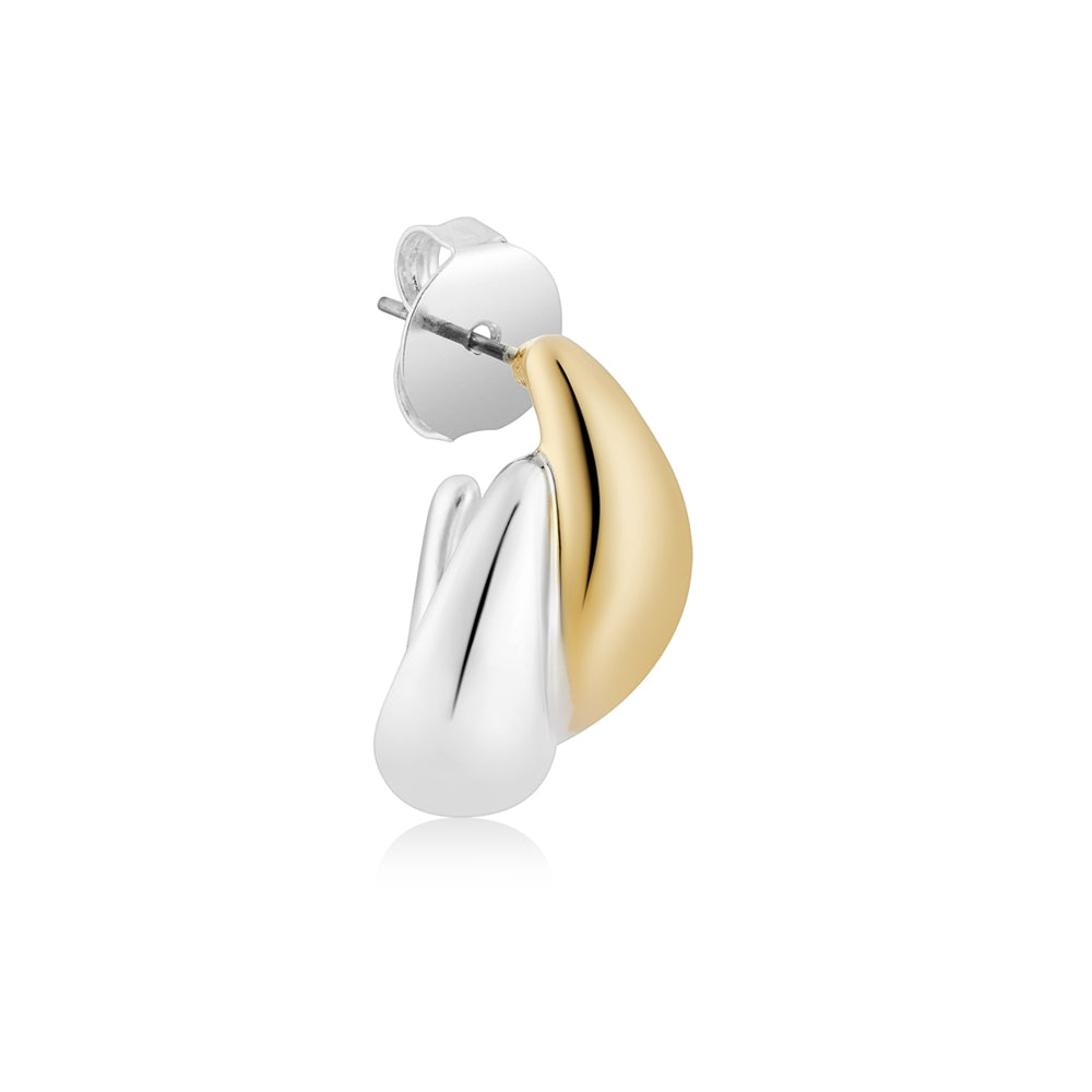 August Woods Two Tone Double Knot Stud Earrings