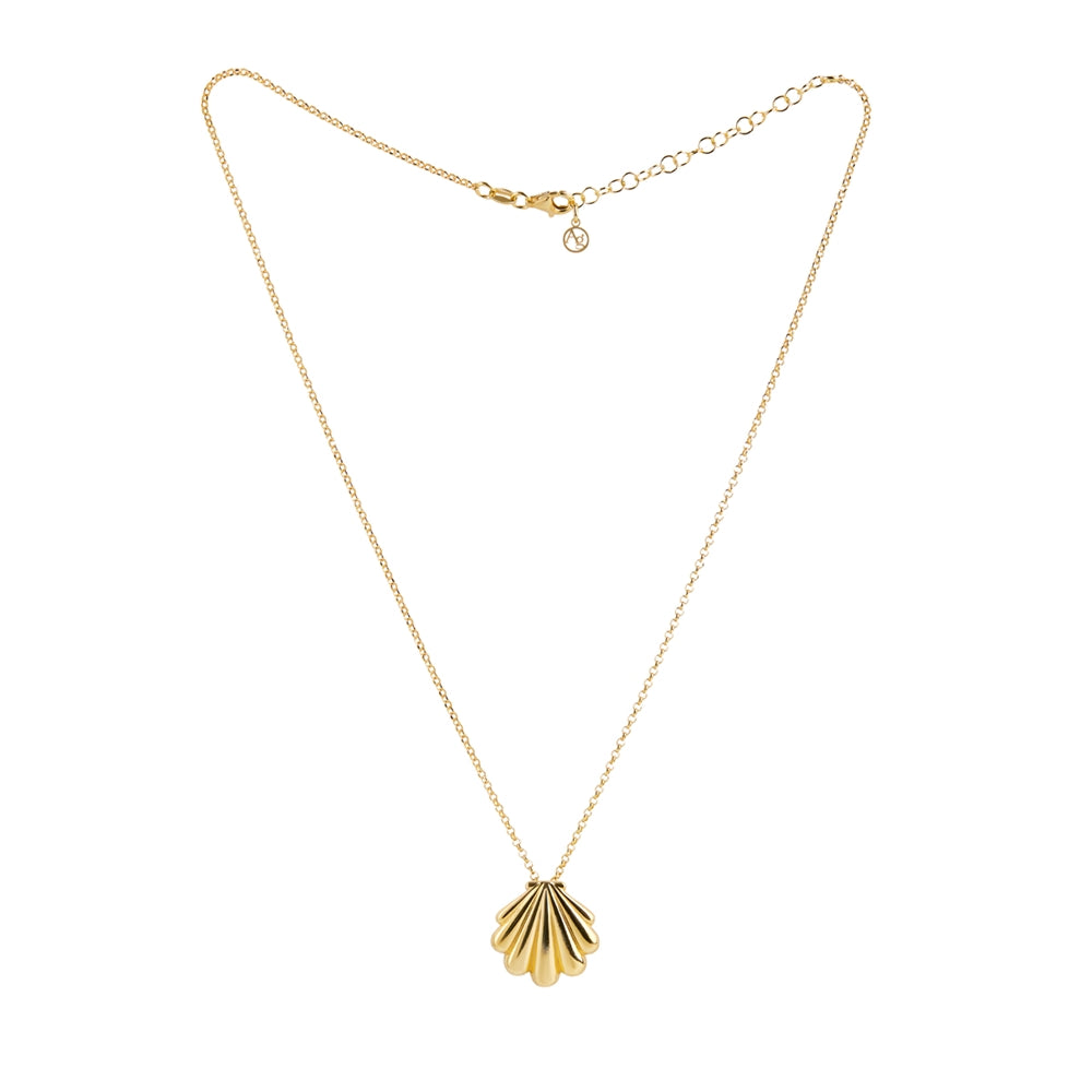 Argento Gold Statement Shell Necklace