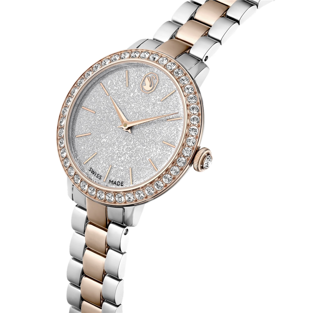 Swarovski Rose Gold Matrix Swiss Made Watch
