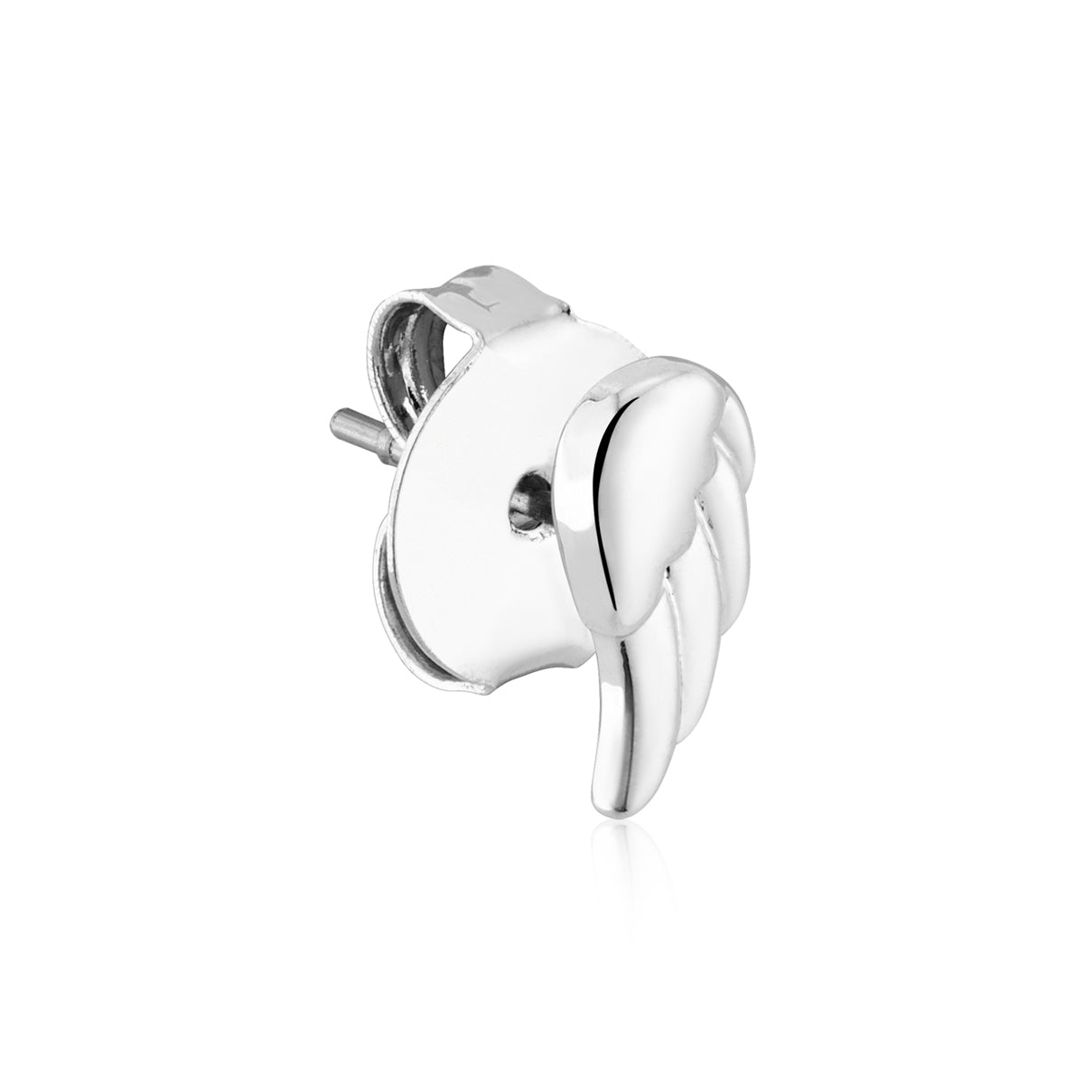 August Woods Silver Kids Mini Wing Stud Earrings