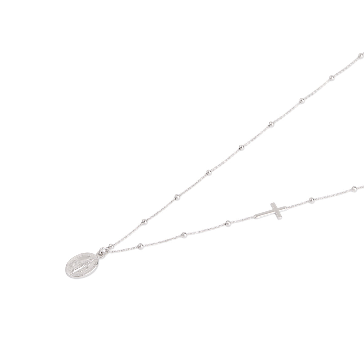 Argento Silver Mary Faith Necklace