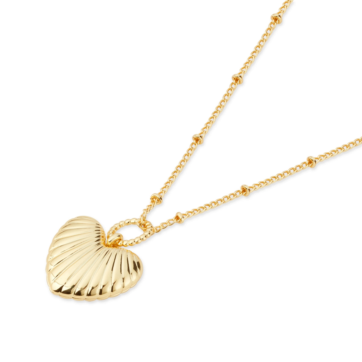 August Woods Gold Vintage Heart Necklace