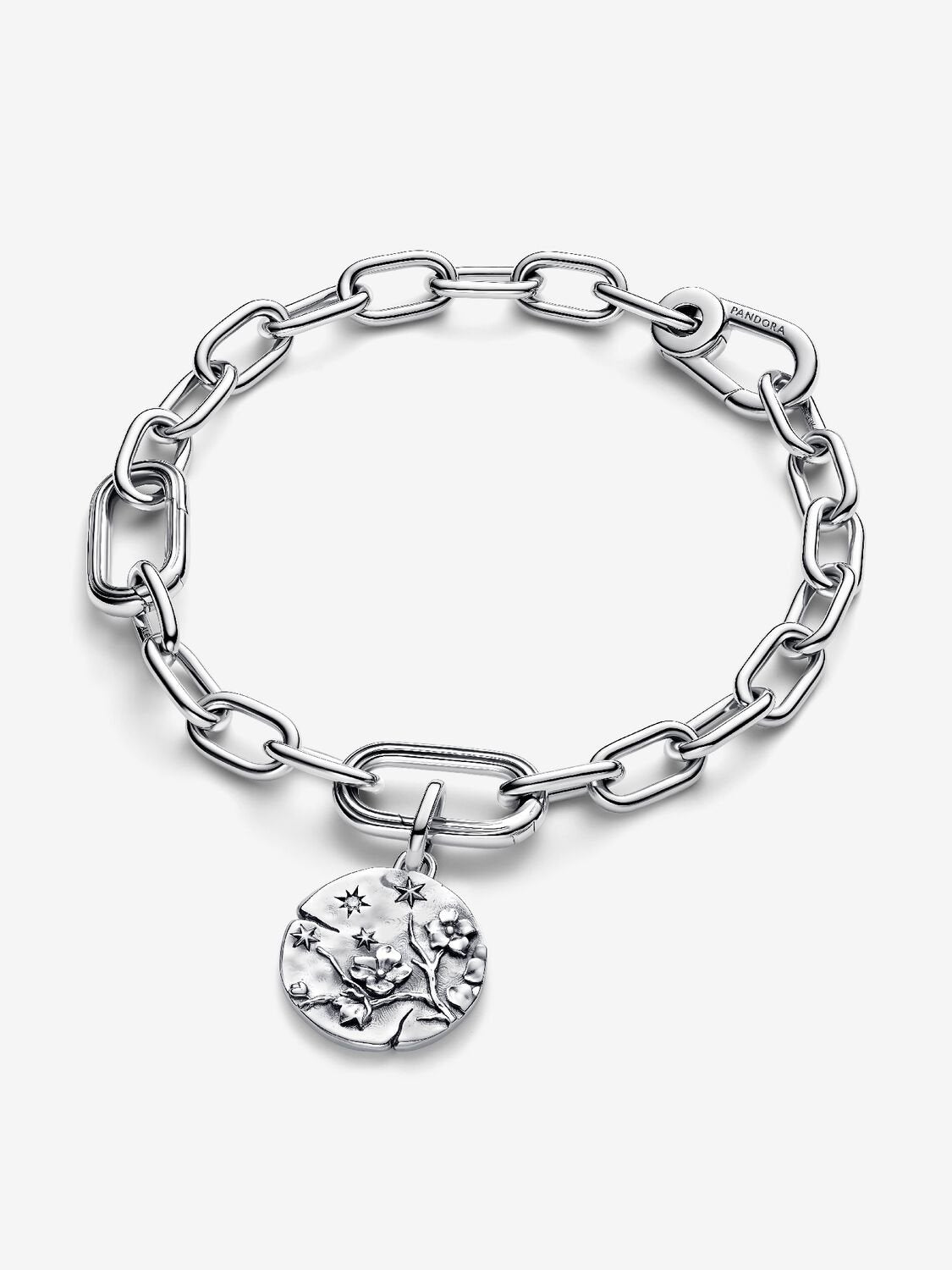 Pandora Silver Cherry Blossom Medallion Charm