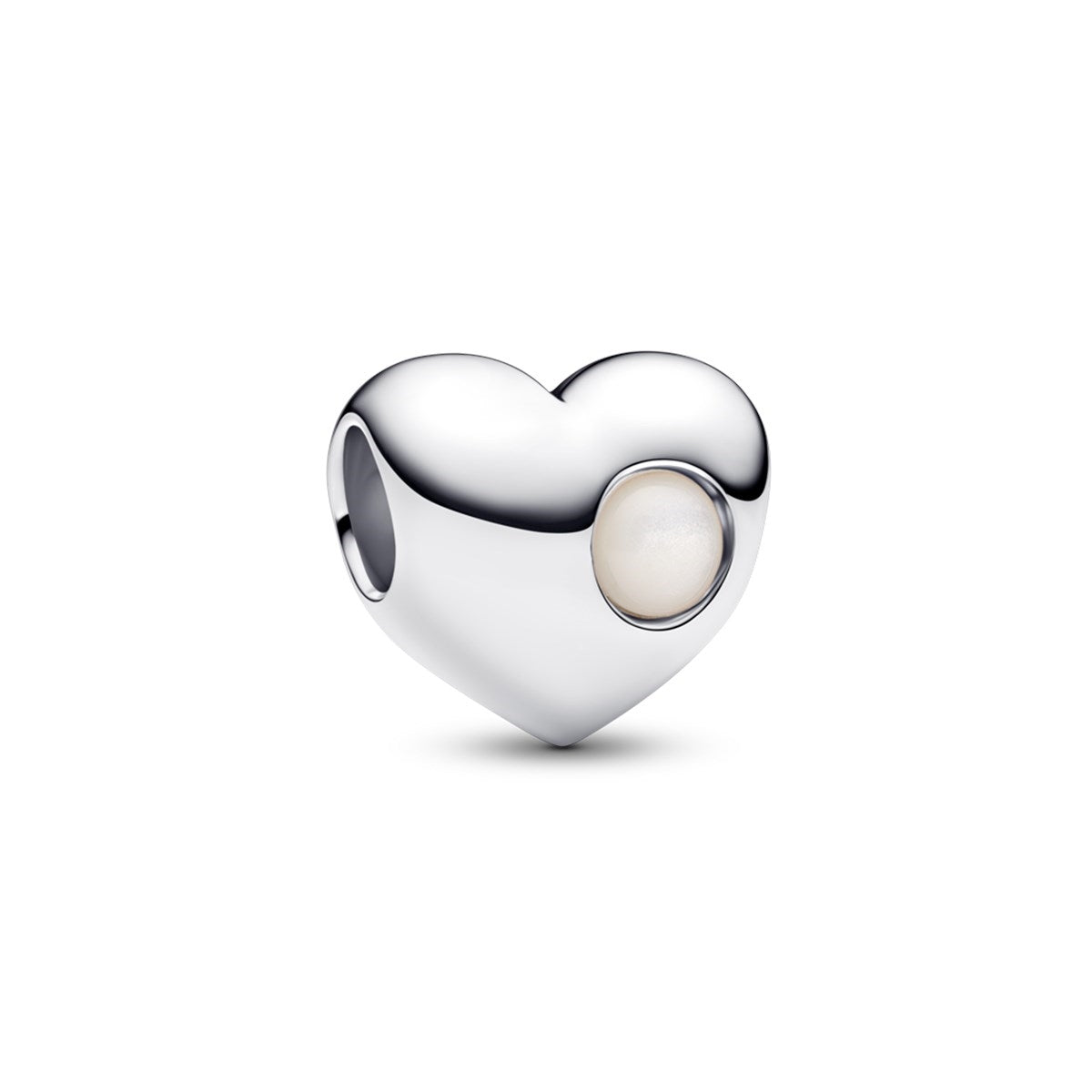 Pandora Silver Engravable June Birthstone Heart Charm