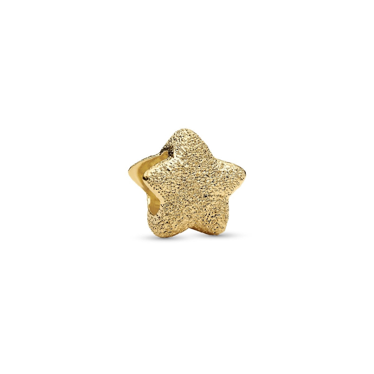 Pandora Gold Textured Star Mini Charm