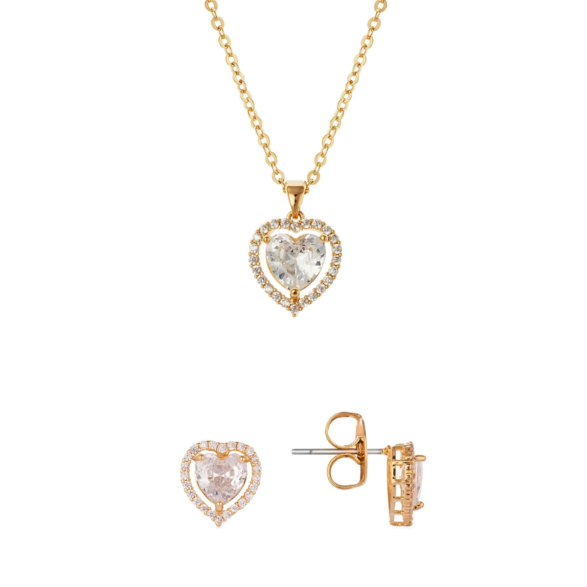 August Woods Gold Halo Heart Gift Set