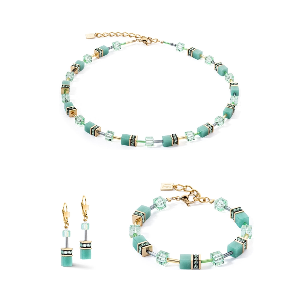 Coeur De Lion Gold Soft Green Cubes Gift Set