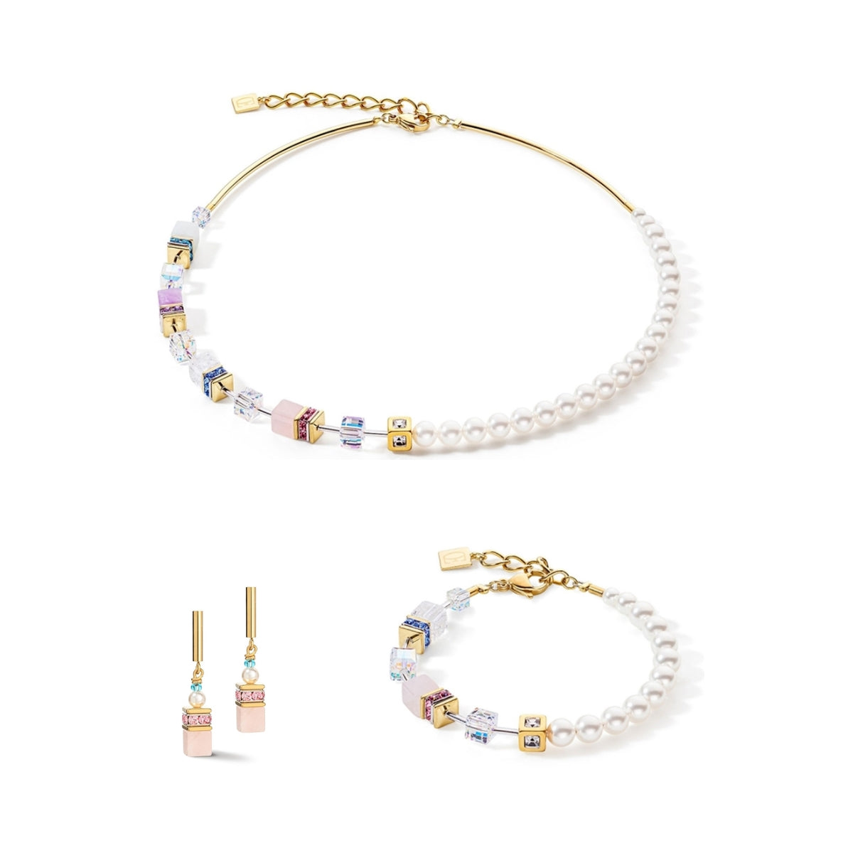 Gold Pearl and Pastels Cubed Gift Set