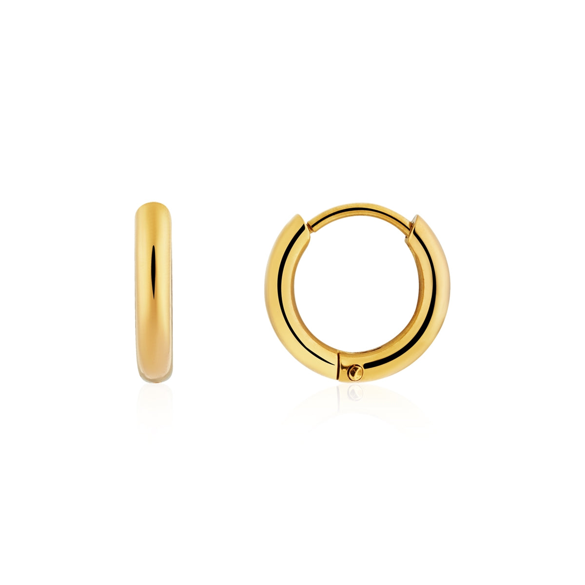 Over & Over Gold CZ Stud and Hoop Earring Set