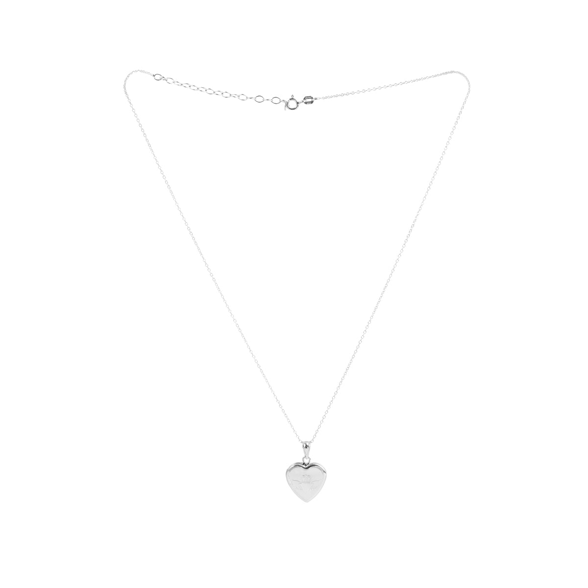 Argento Silver Claddagh Locket Necklace