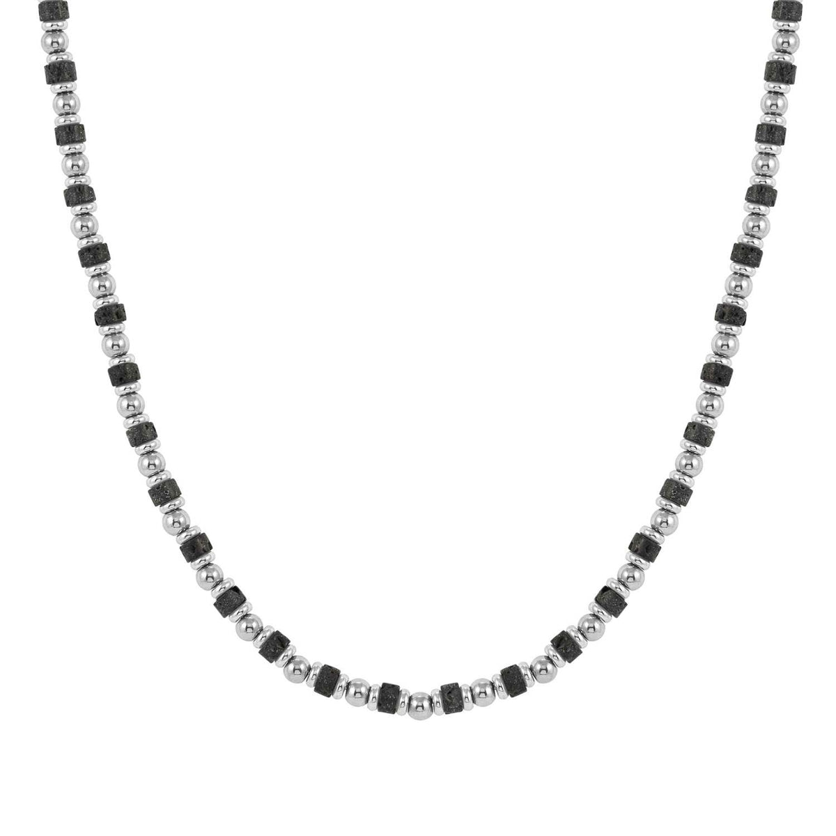Nomination Instinct Style Sea Edition Black Lava Stone Necklace