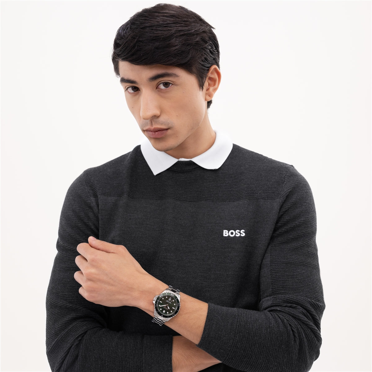 Boss Troper Sport Green Dial Watch