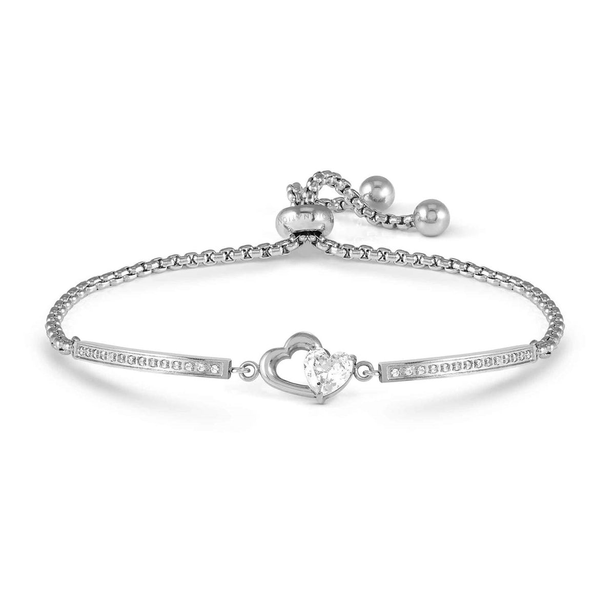 Nomination Silver Milleluci CZ Heart Bracelet