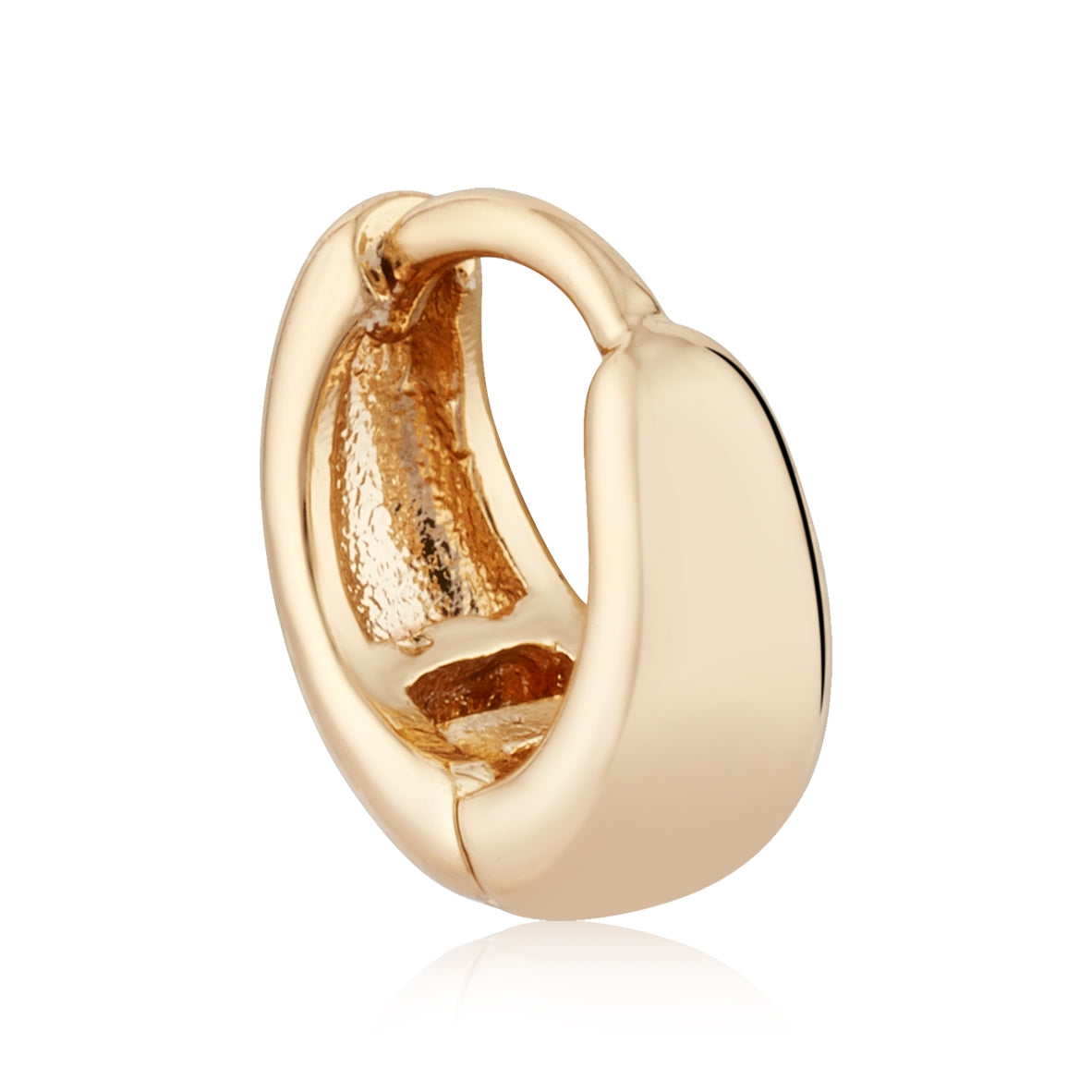 August Woods Gold Mini Puffed Huggie Hoop Earrings