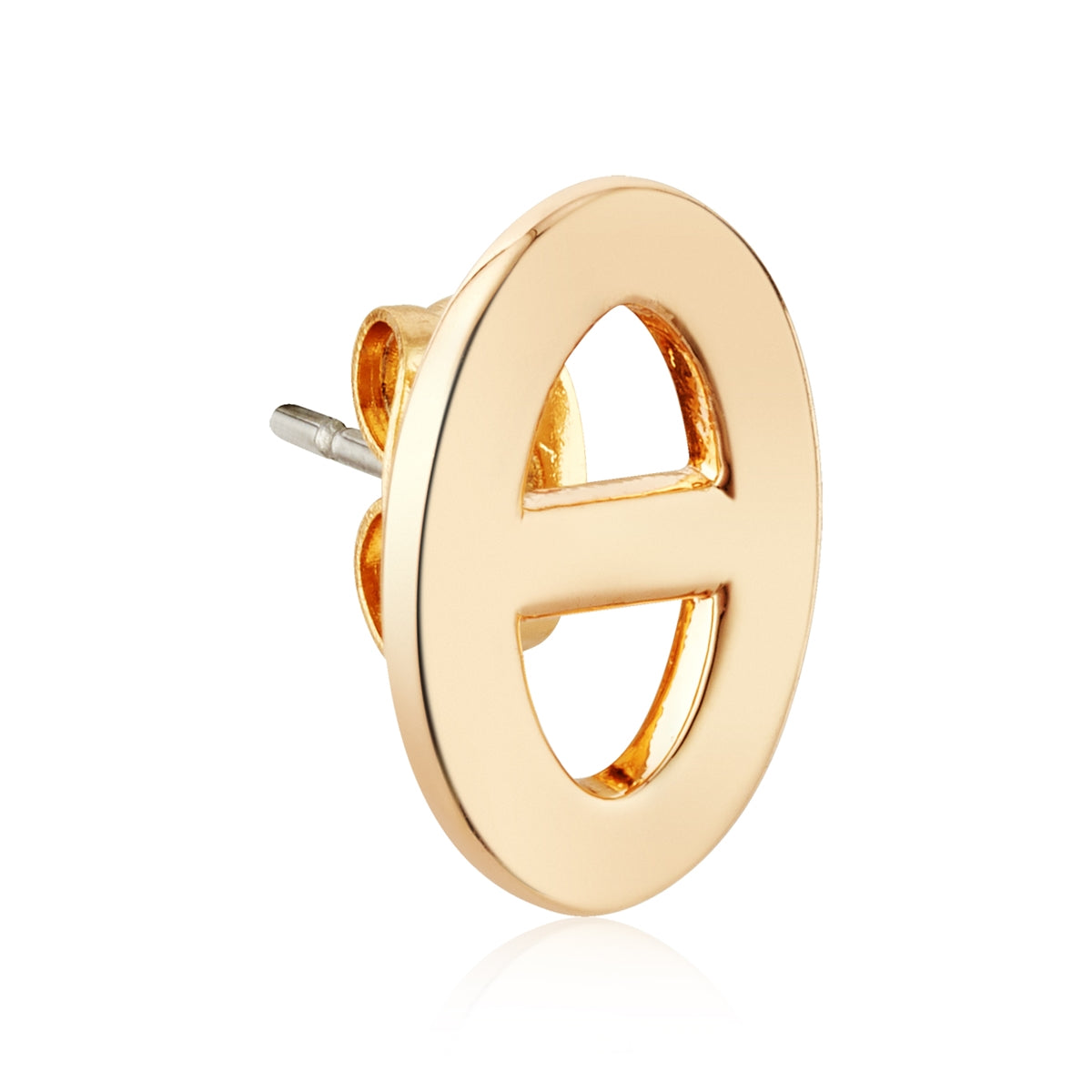 August Woods Gold Luxe Marine Link Plain Studs