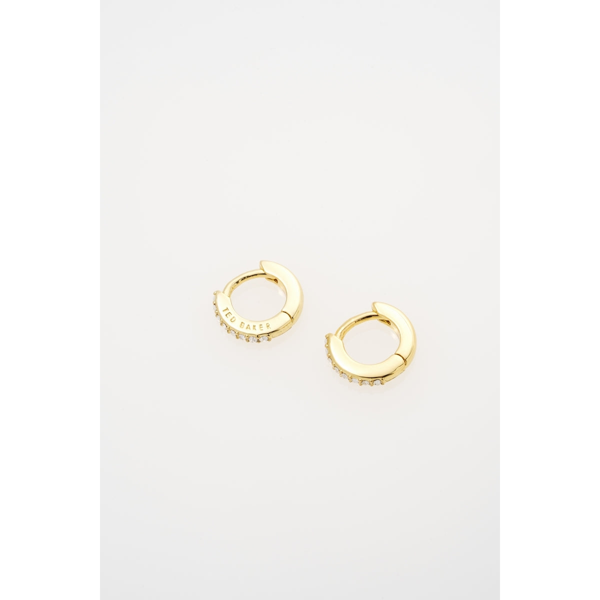Ted Baker Gold Hettie Crystal Hoops 10mm