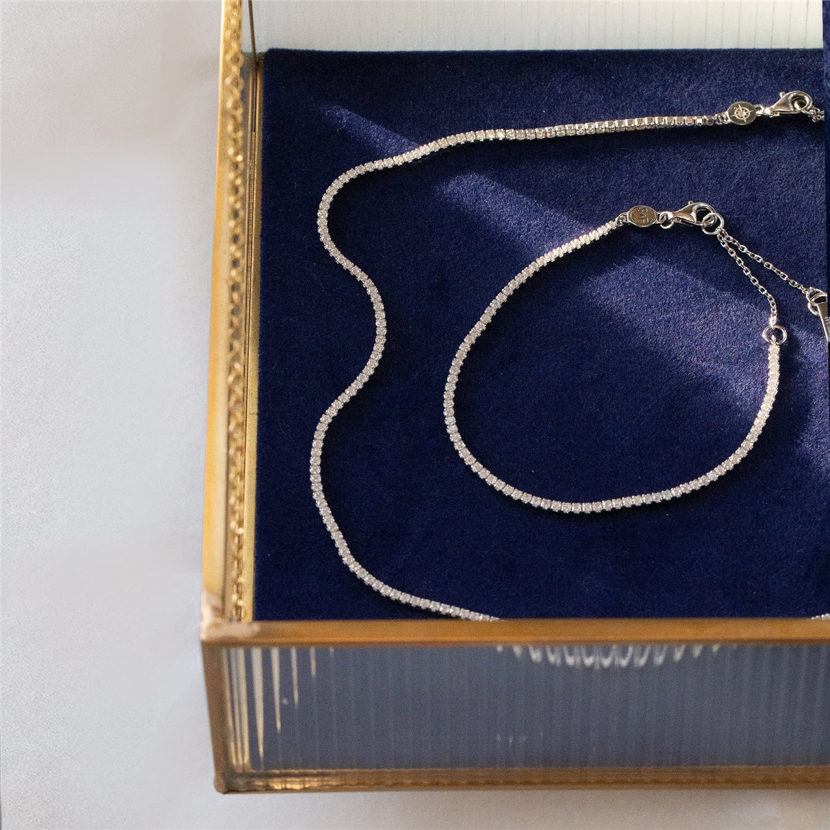 Seek + Find Inspire Silver Tennis Necklace