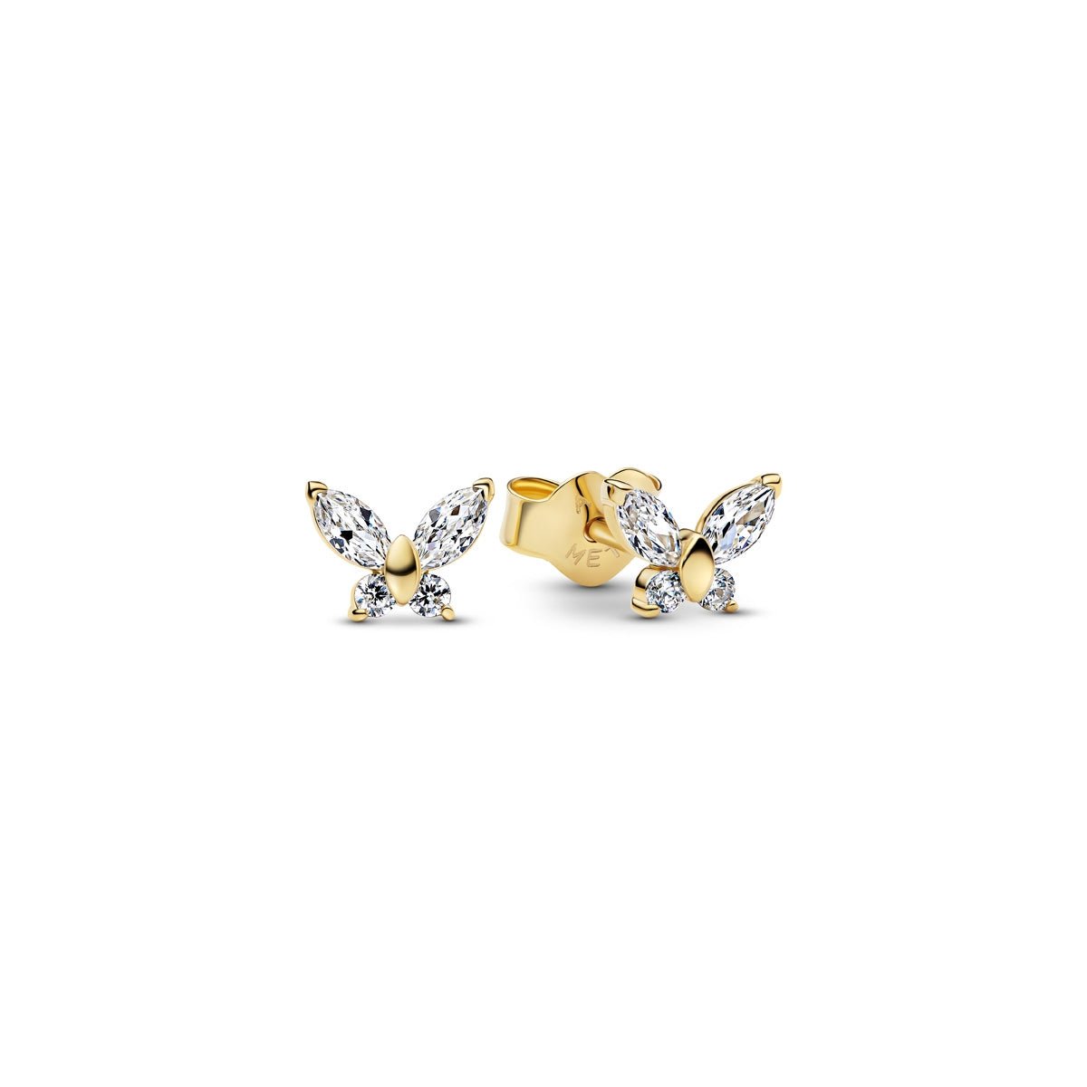 Pandora Gold Butterfly Stud Earrings
