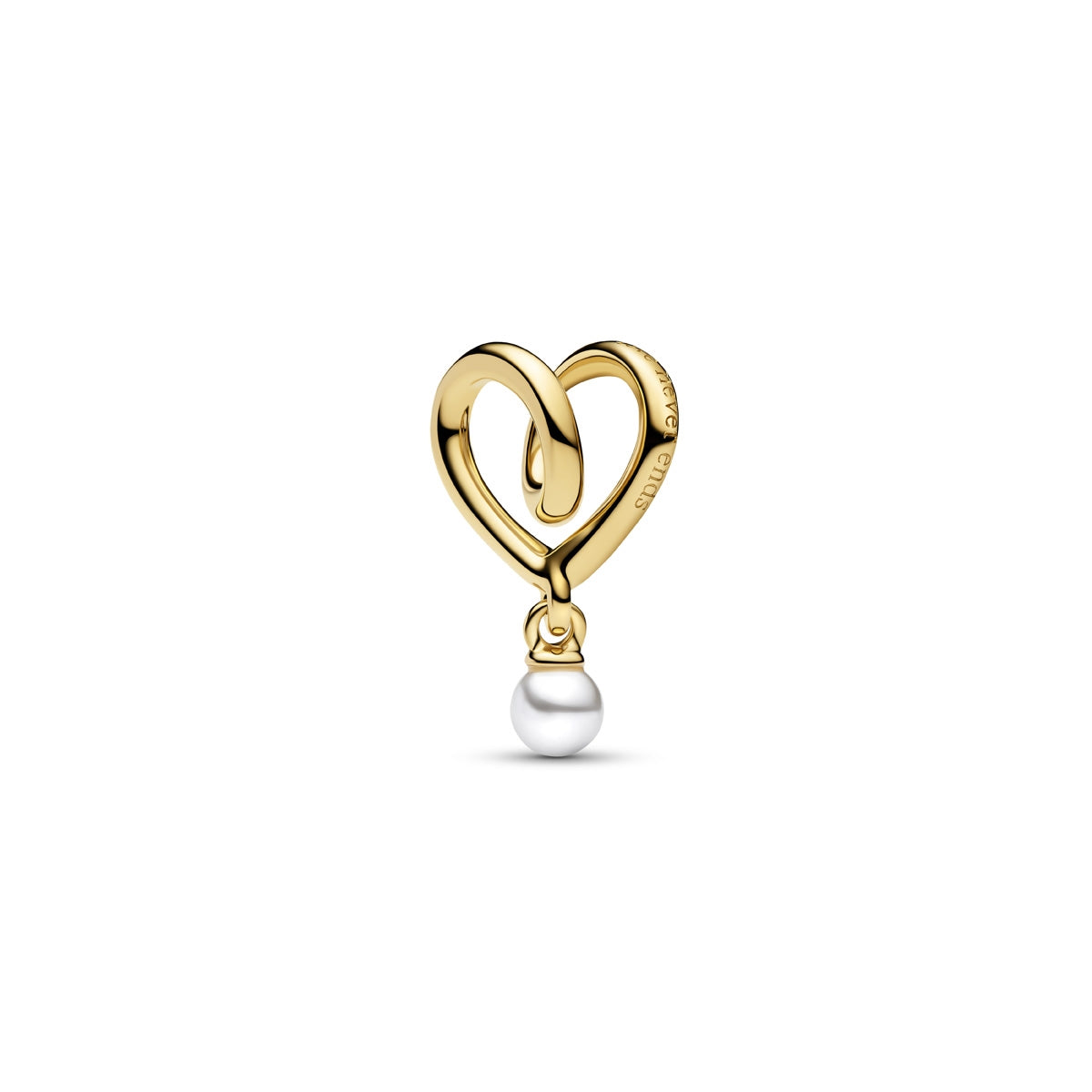 Pandora Gold Wrapped Heart Charm