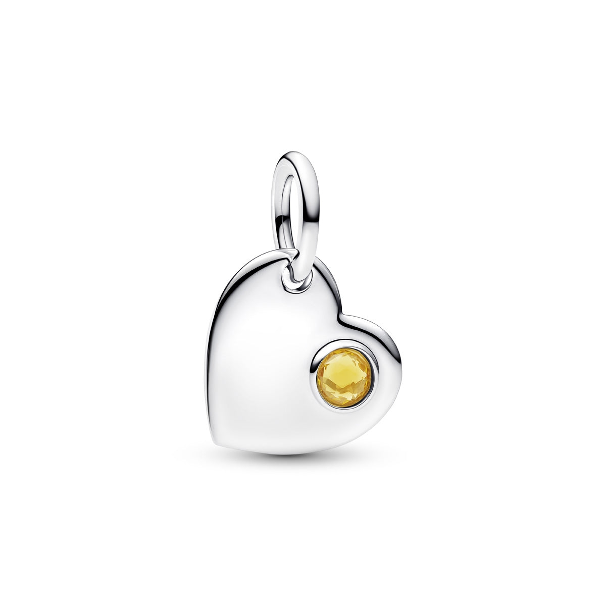 Pandora November Birthstone Engravable Heart Dangle Charm