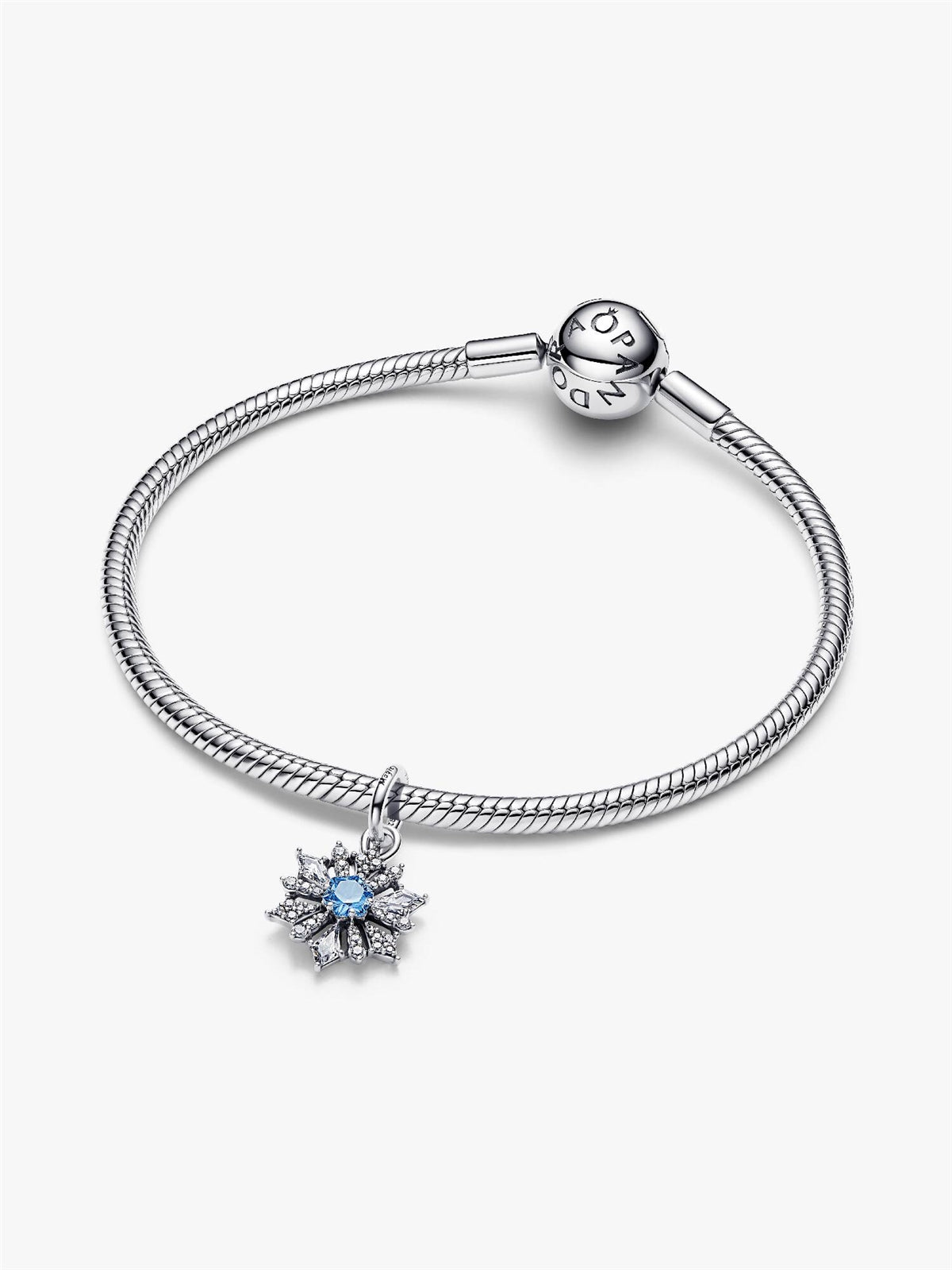 Pandora Silver Disney Frozen Queen Elsa Snowflake Dangle Charm