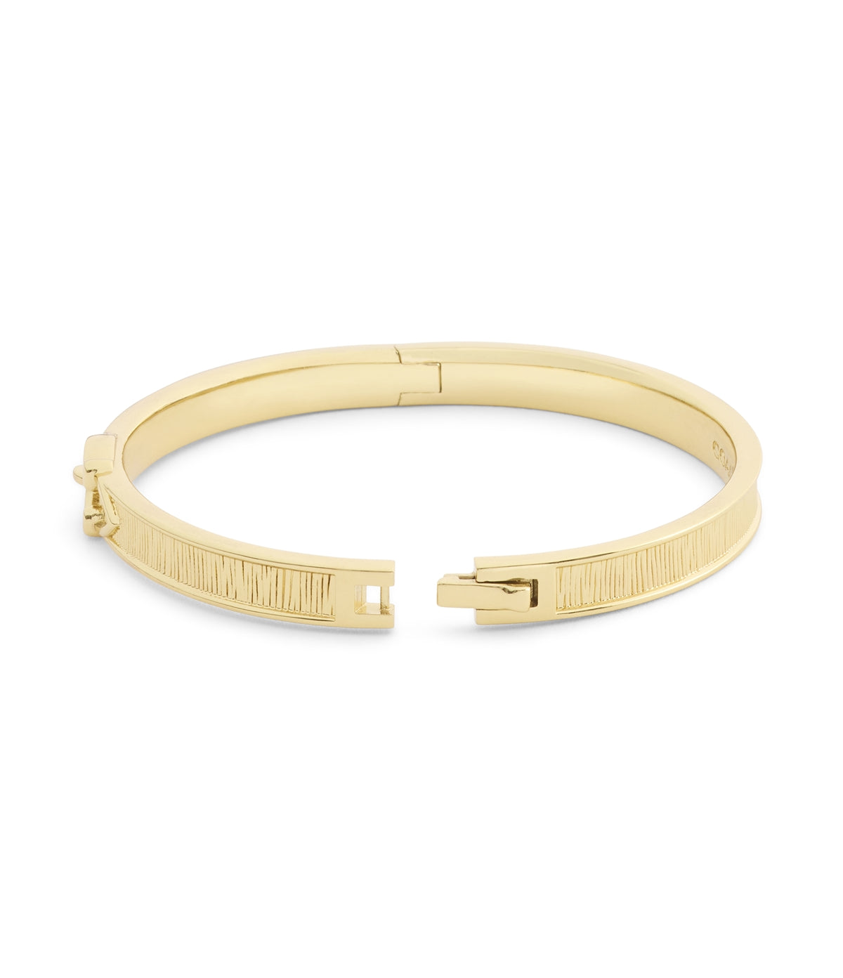 Coach Gold C CZ Buckle Bangle